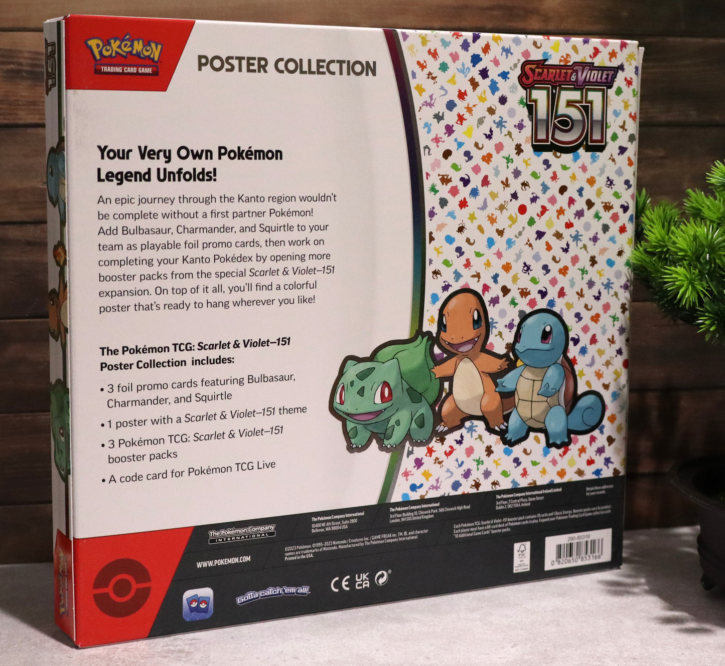 Pokémon TCG: Scarlet & Violet: 151: Poster Collection (Factory Sealed)