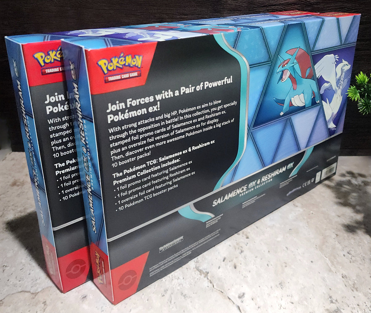 Pokemon TCG Salamence ex & Reshiram ex Premium Collection