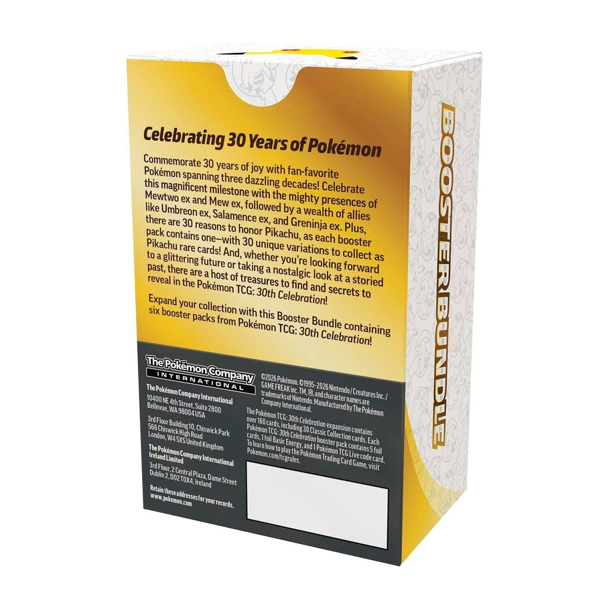 Pokemon TCG 30th Celebration Booster Bundle (6 Packs)