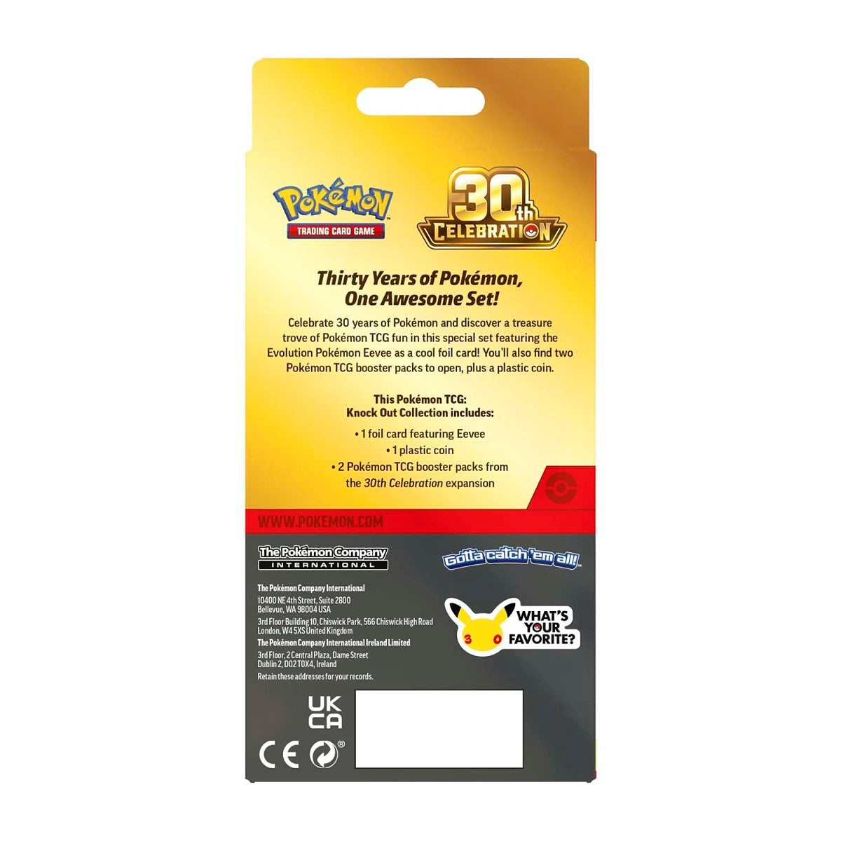 Pokemon TCG 30th Celebration Knock Out Collection