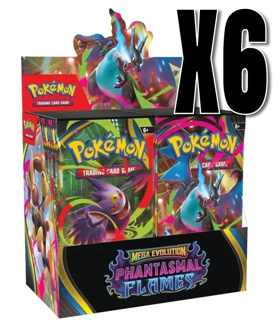 Pokémon TCG: Phantasmal Flames: Case of Booster Display Boxes (6) Sealed