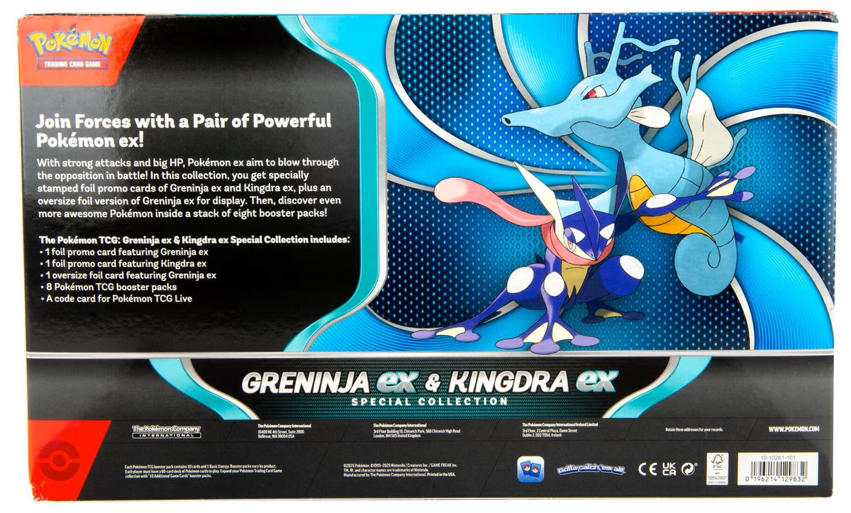 Pokemon TCG Greninja EX & Kingdra EX Special Collection Box