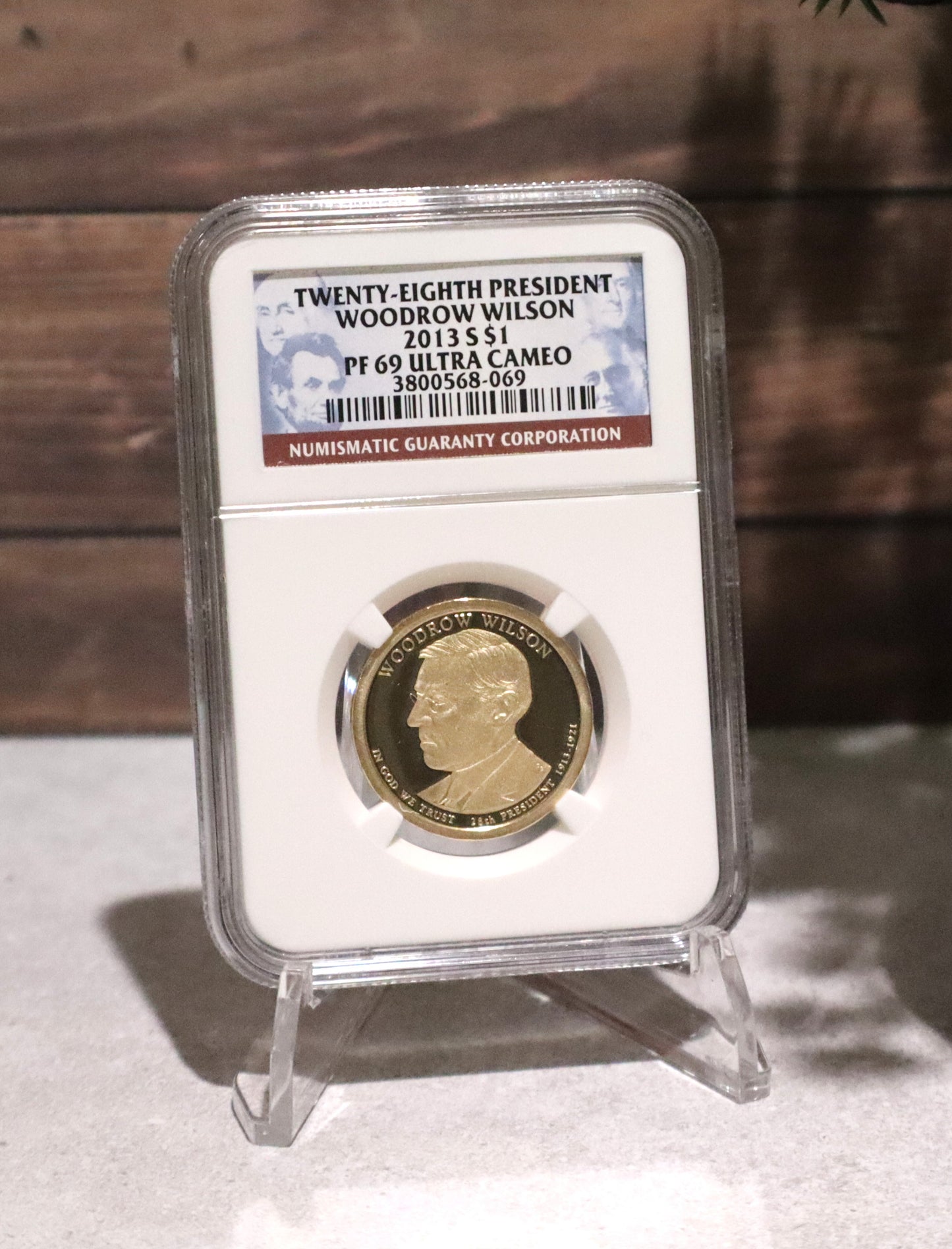 2013-S 1D NGC PF69 Ultra Cameo - 28th President Woodrow Wilson - 3800568-69