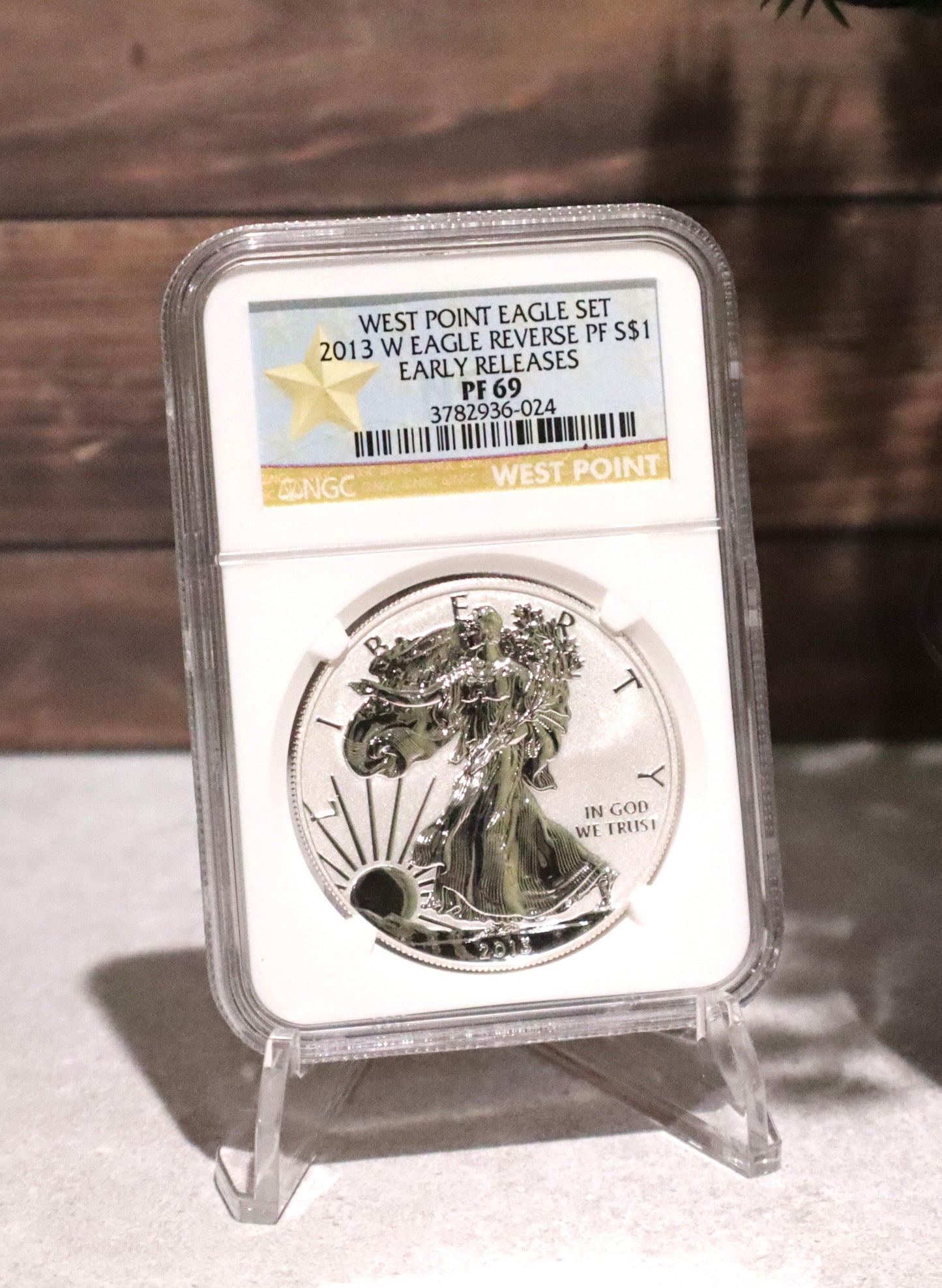 2013-W NGC PF69 Reverse Proof Silver Eagle Early Releases - 3782936-024
