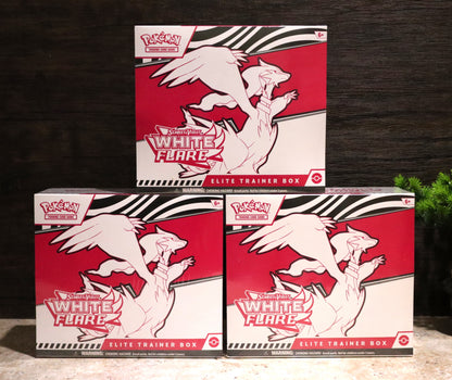3 x Pokemon TCG : White Flare Elite Trainer Box ETB Brand NEW Factory Sealed