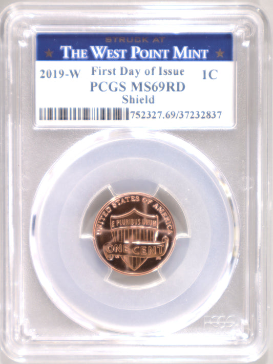 2019-W 1C PCGS MS69RD FDOI - 752327.69/37232837