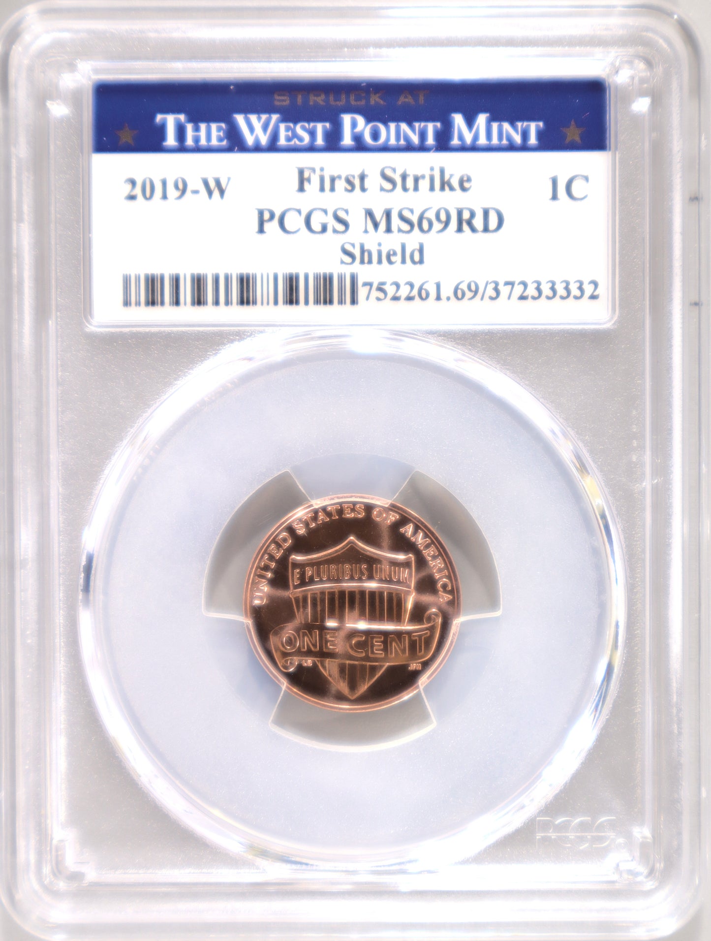 2019-W 1C PCGS MS69RD First Strike - 752261.69/37233333