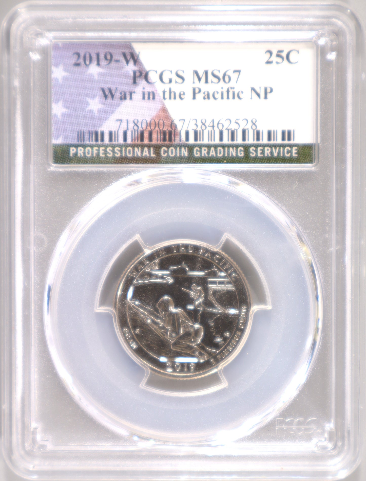 2019-W 25C PCGS MS67 War in the Pacific NP - 718000.67/38462528