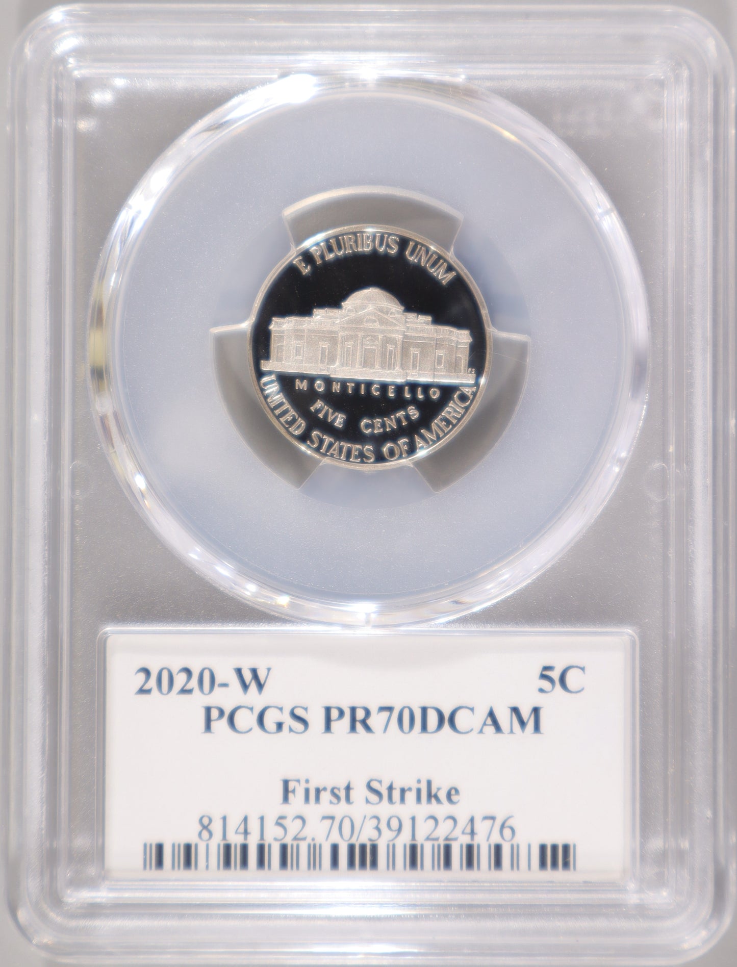 2020-W 5C PCGS PR70DCAM First Strike - 814152.70/39122476