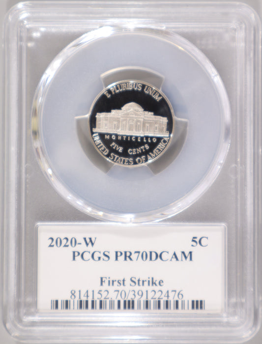 2020-W 5C PCGS PR70DCAM First Strike - 814152.70/39122476