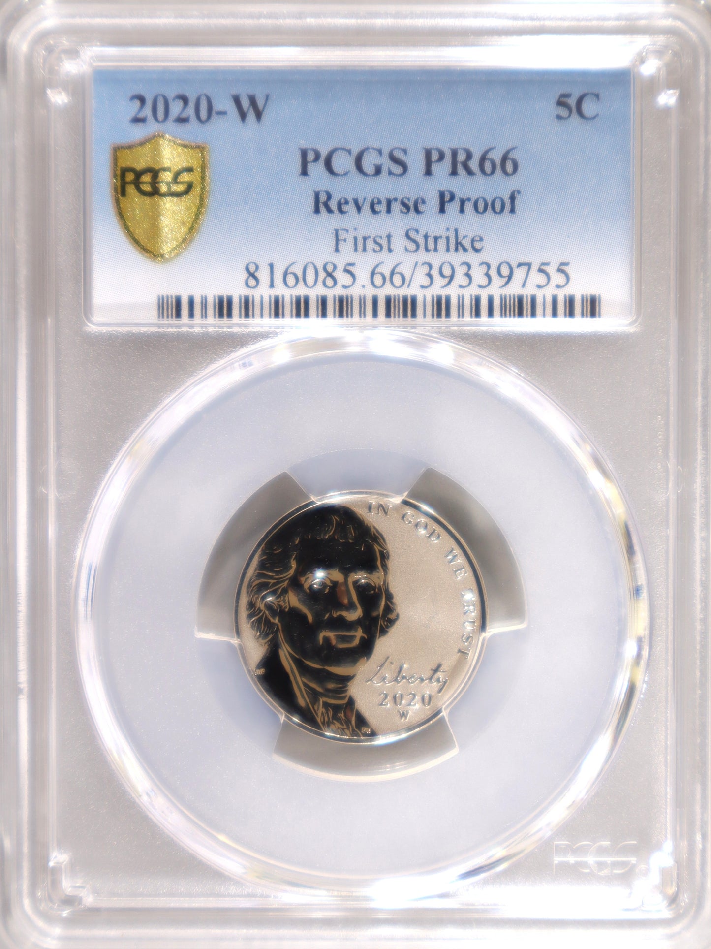 2020-W 5C PCGS PR66 Reverse Proof - 816085.66/39339755