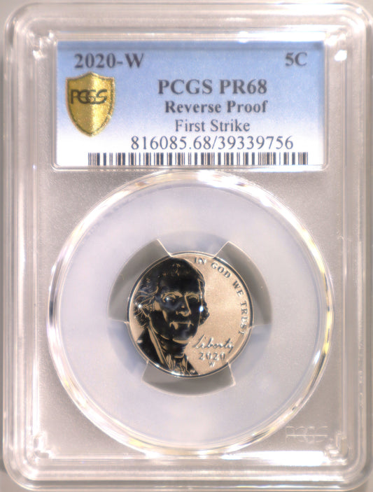 2020-W 5C PCGS PR68 Reverse Proof - 816085.68/39339756