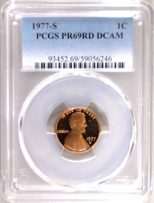 1977-S 1C PCGS PR69RD - 93452.69/59056246