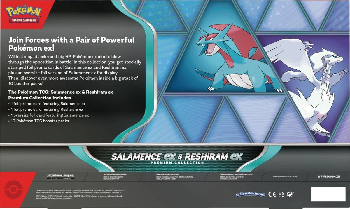 Pokemon TCG Salamence ex & Reshiram ex Premium Collection