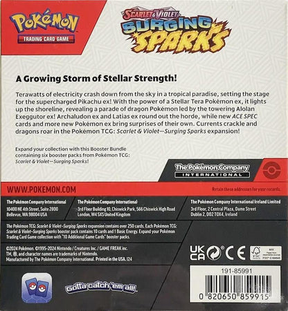 Pokemon TCG SV08 Surging Sparks Booster Bundle (Retail)