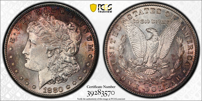 1880/79-s 1D PCGS MS62 Morgan VAM 9 80/79 Large S - 133887.62/39283570