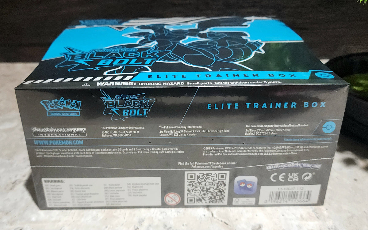 Pokemon TCG SV10.5 Black Bolt Elite Trainer Box