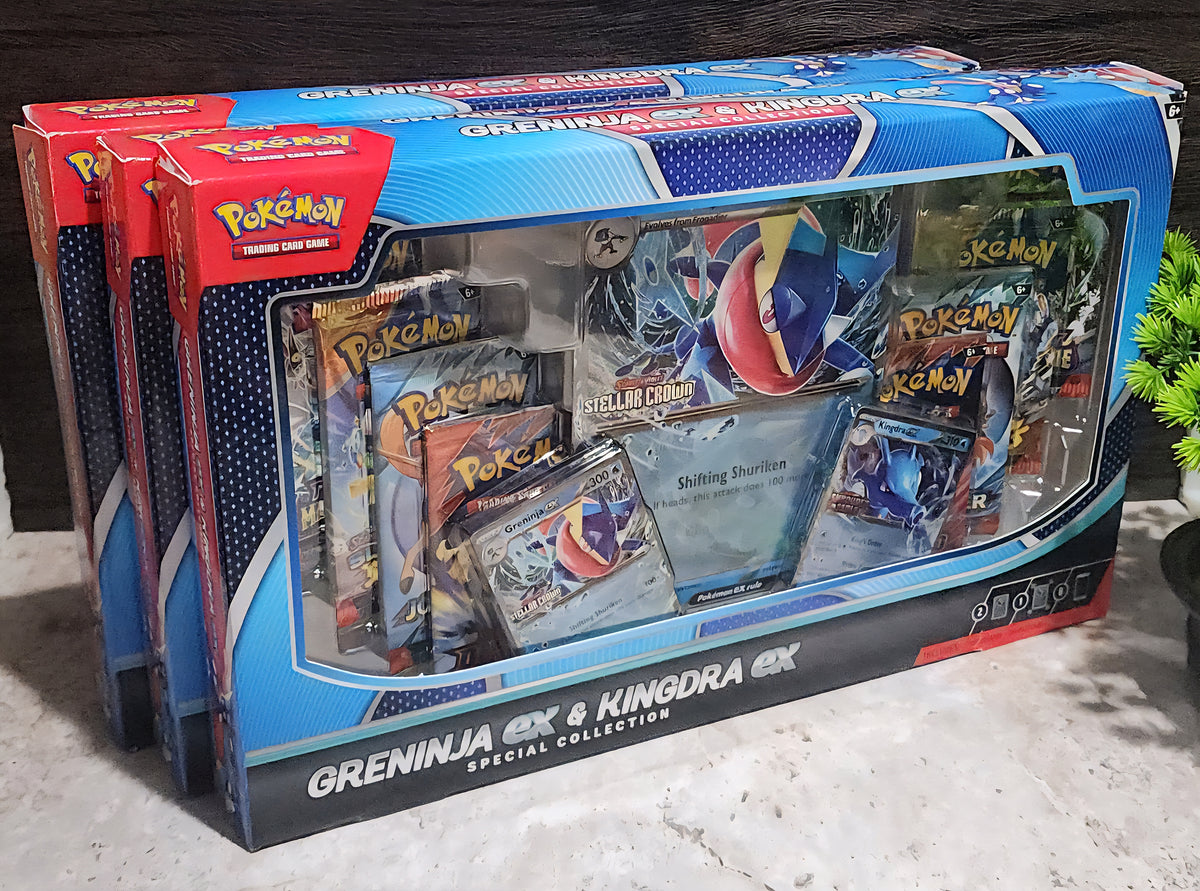 Pokemon TCG Greninja EX & Kingdra EX Special Collection Box