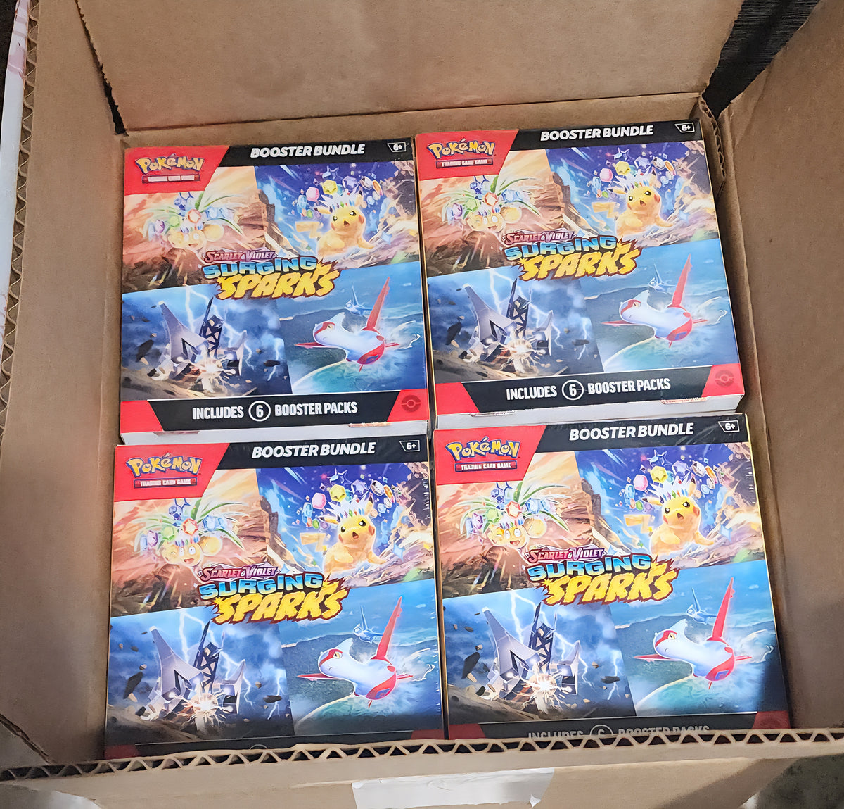 Pokemon TCG SV08 Surging Sparks Booster Bundle (Retail)